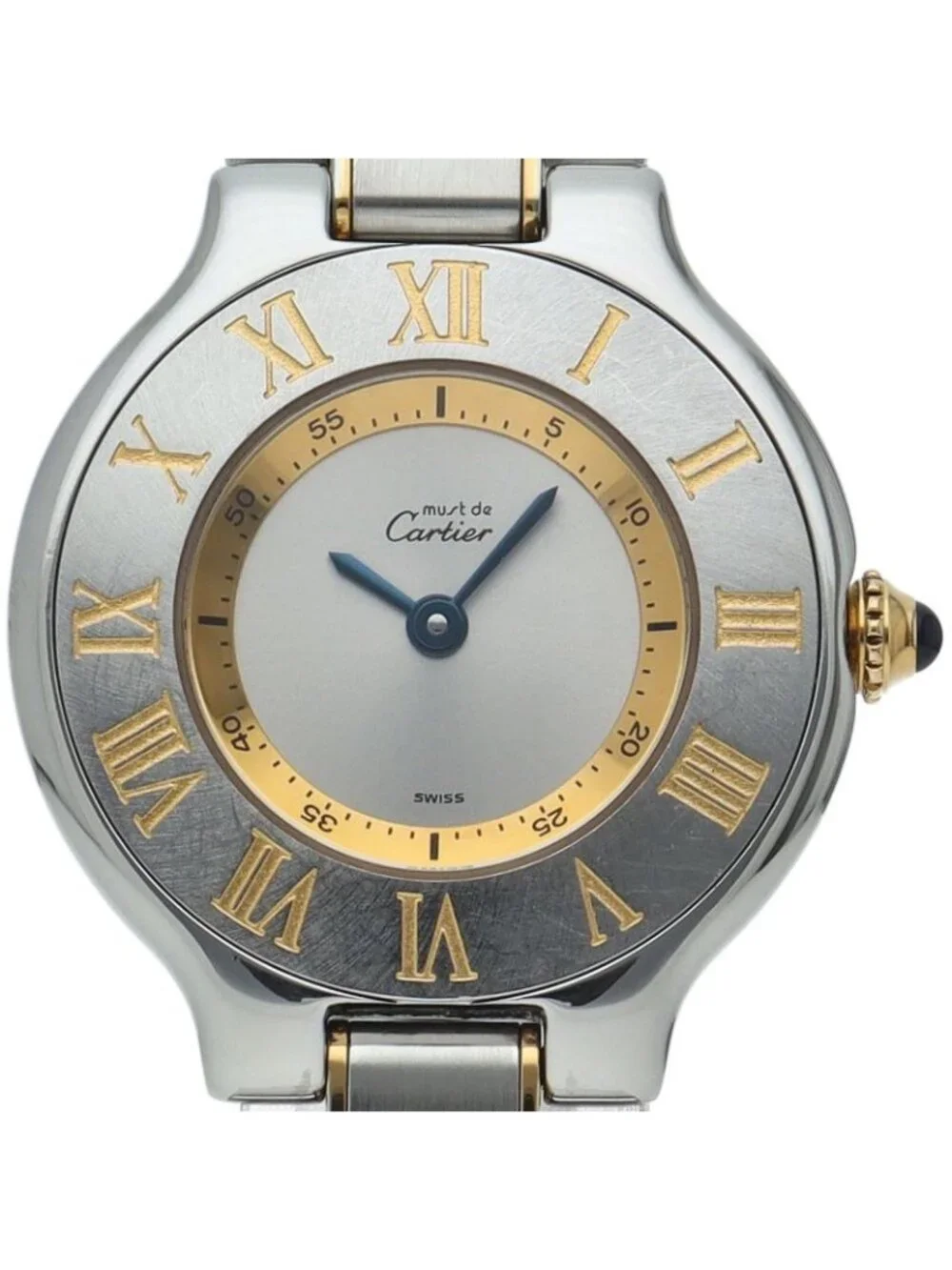 Cartier Must 21 SM Watch Box SS Silver Polished